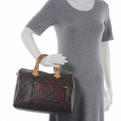 Louis Vuitton Monogram Perforated Speedy 30 Fuchsia 2 of 7