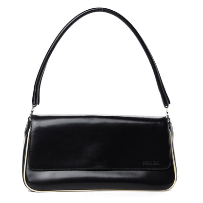 Prada Spazzolato Shoulder Bag Black 1 of 11