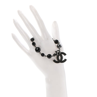 Chanel Beaded CC Bracelet Black 2 of 5