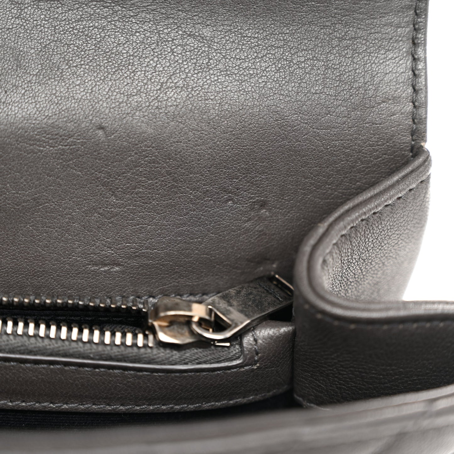 Sheepskin Matelasse Chevron Monogram Medium College Bag