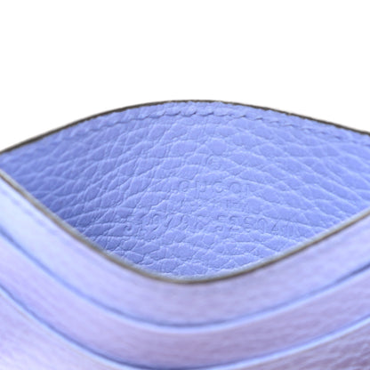 Gucci Calfskin Garden Bat Card Holder Periwinkle 7 of 8