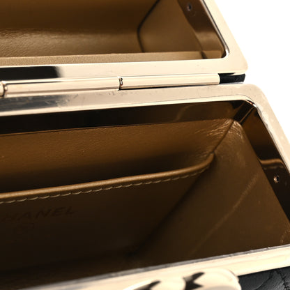 Chanel Lambskin Quilted Small Box With Chain Black 12 of 14