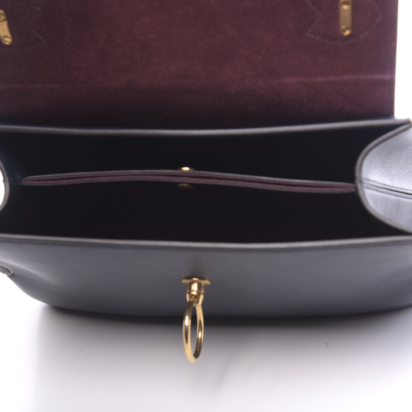 Silky Calfskin Small Seaton Midnight Blue