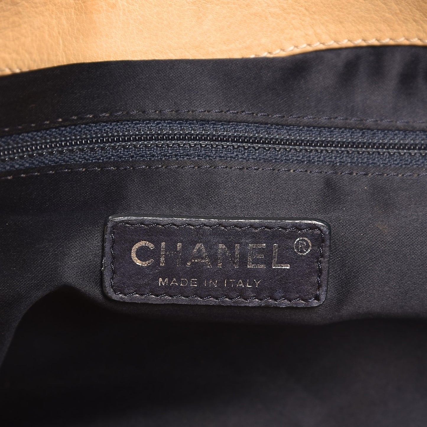 Lambskin Edgy Large Hobo Beige