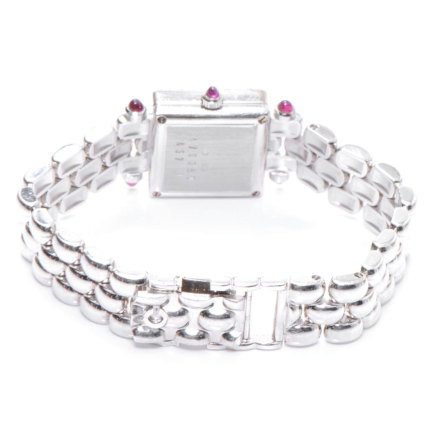 Chopard 18K White Gold Diamond Pave Bezel 17mm Happy Diamonds Quartz Watch 3 of 6