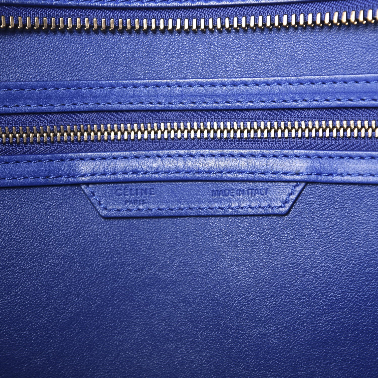 Celine Smooth Calfskin Mini Luggage Royal Blue 6 of 9