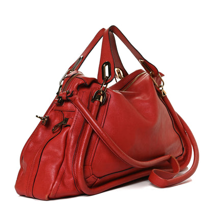 Chloe Calfskin Large Paraty Red 2 of 16