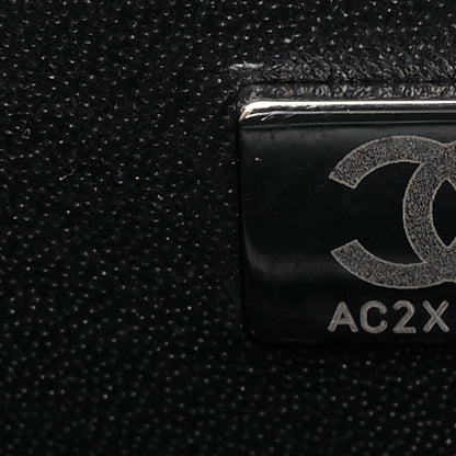 Chanel Lambskin Printed Mini Rectangular Flap Black Silver 7 of 11