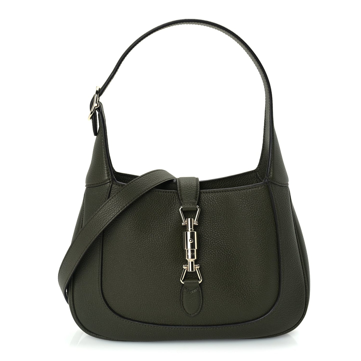 Grained Calfskin Medium Jackie 1961 Hobo  Forest Green