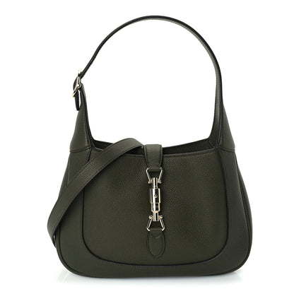 Gucci Grained Calfskin Medium Jackie 1961 Hobo  Forest Green 1 of 8