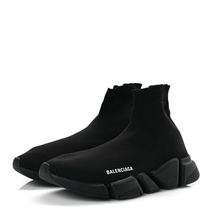 Balenciaga Technical 3D Recycled Knit Mens Speed 2.0 Sneakers Monocolor 43 Black 4 of 8
