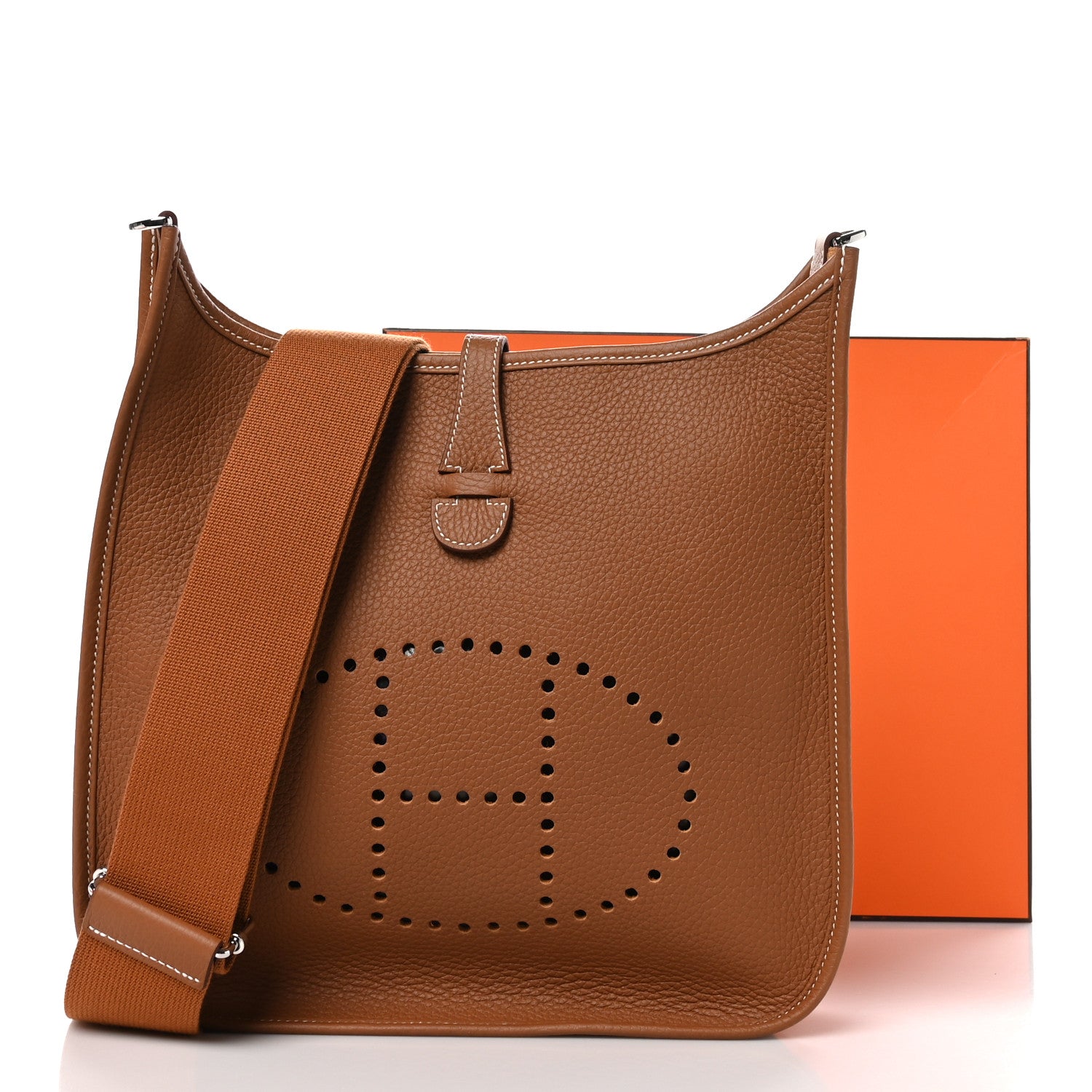 Hermes Taurillon Clemence Evelyne III PM Gold 11 of 11