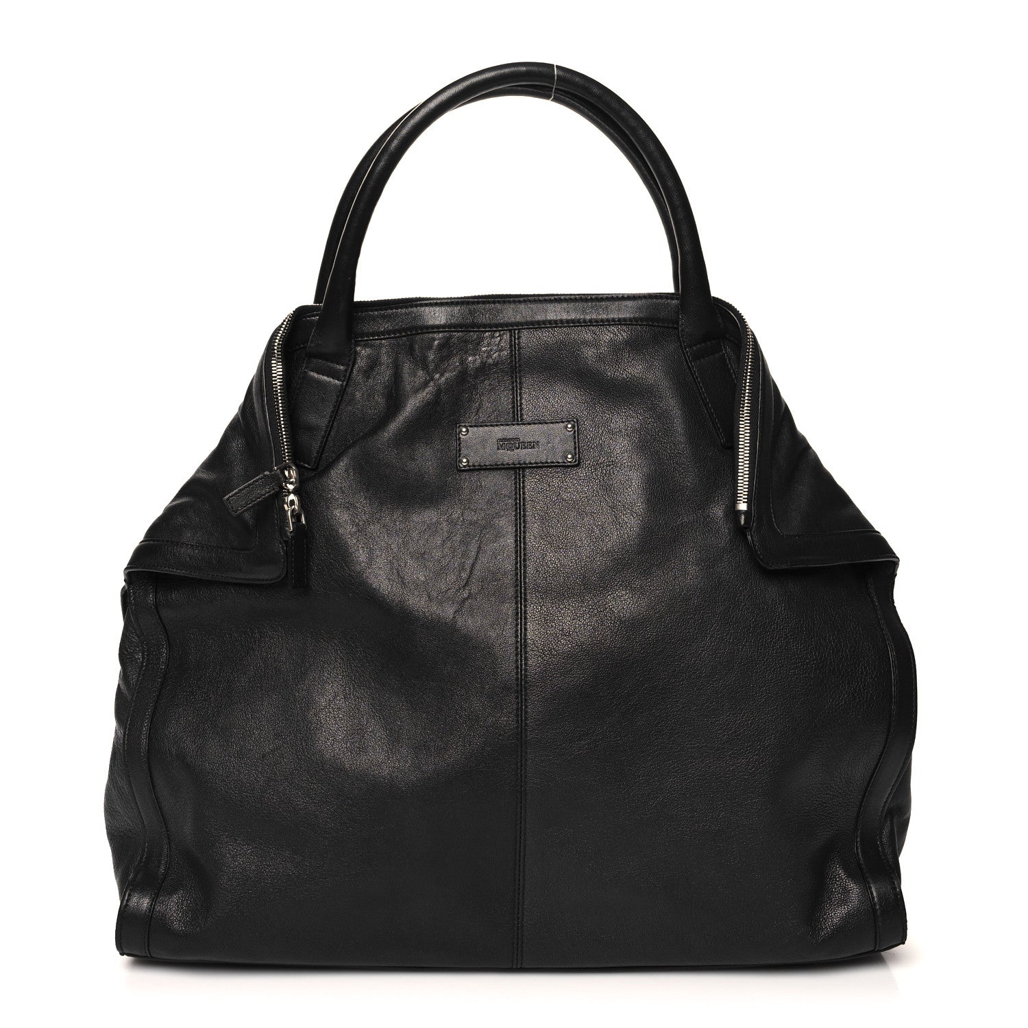 Alexander McQueen Lambskin De Manta Tote Black 1 of 11