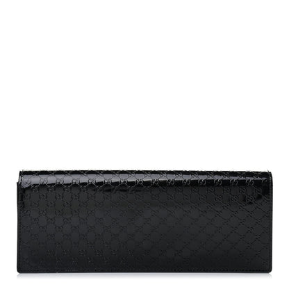 Gucci Patent Microguccissima Small Broadway Clutch Black 1 of 6