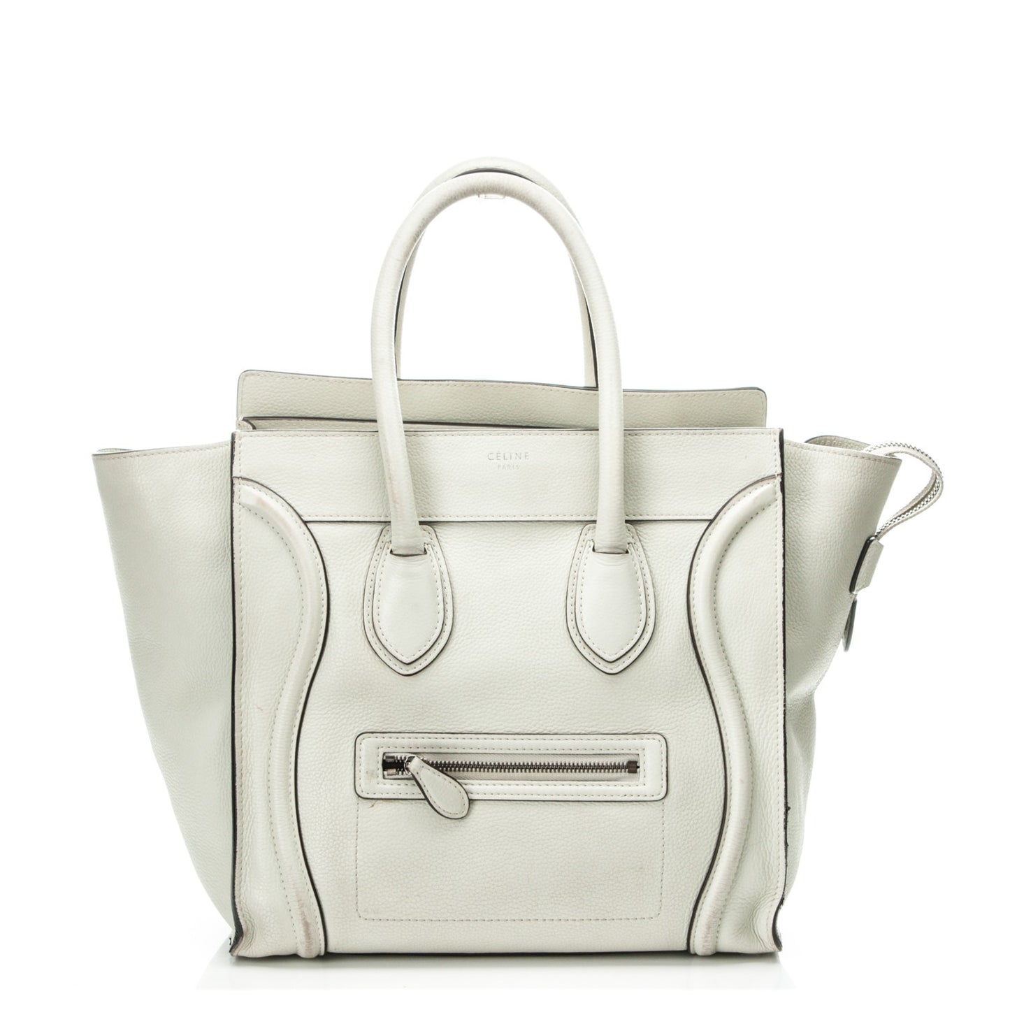 Drummed Calfskin Mini Luggage Lune