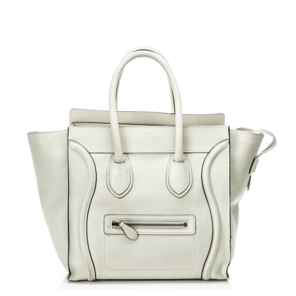 Celine Drummed Calfskin Mini Luggage Lune 1 of 9