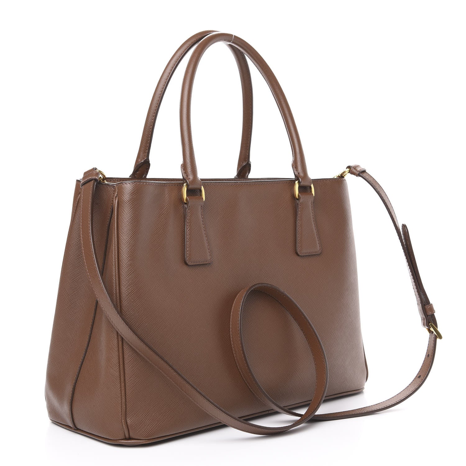 Prada Saffiano Lux Medium Tote Palissandro 2 of 10