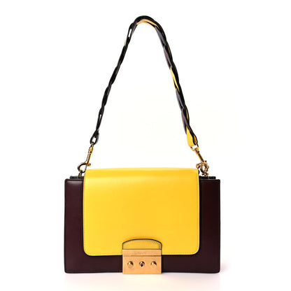 Mulberry Smooth Calfskin Pembroke Shoulder Bag Burgundy Lemon Midnight 1 of 8