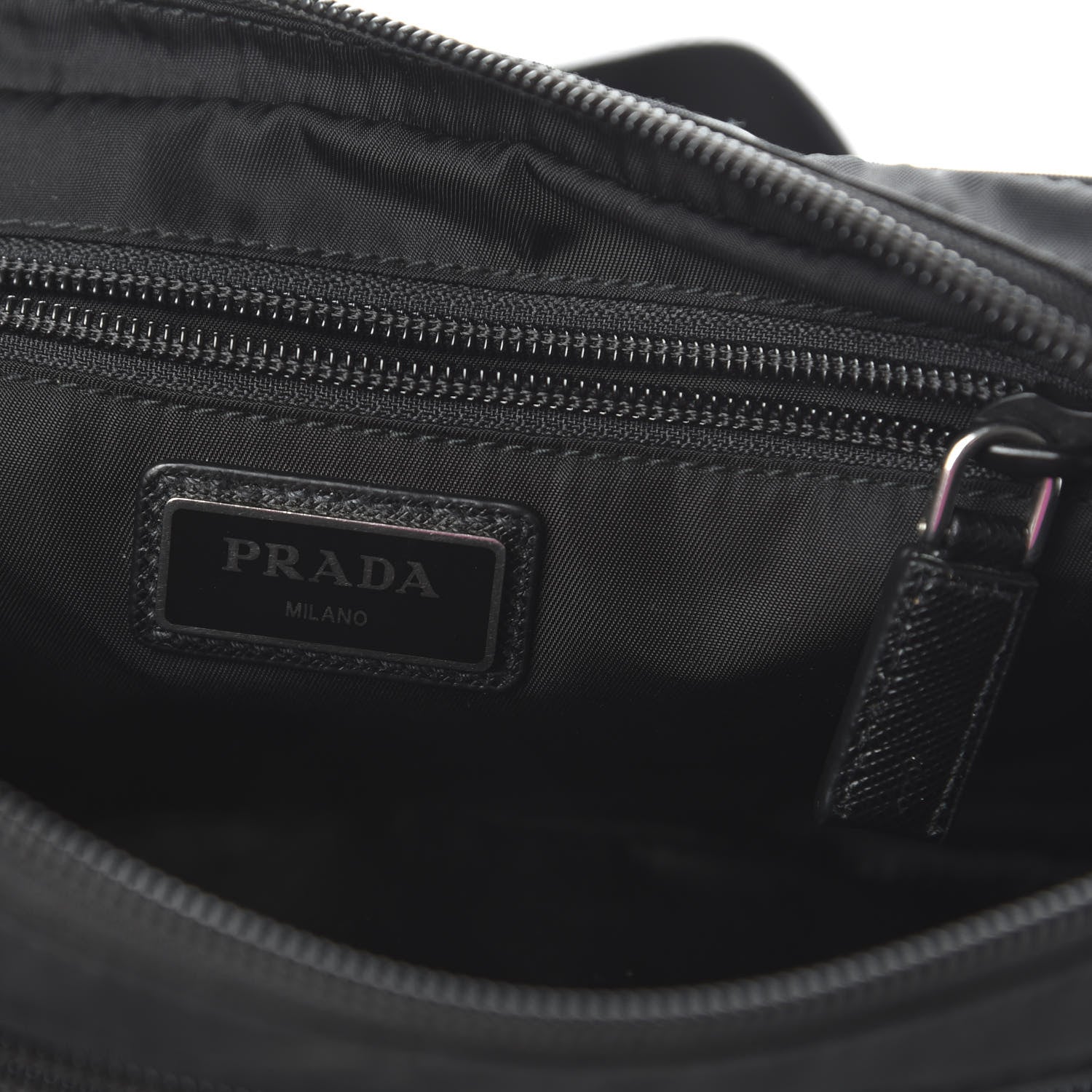 Prada Tessuto Nylon Montagna Belt Bag Black 8 of 9