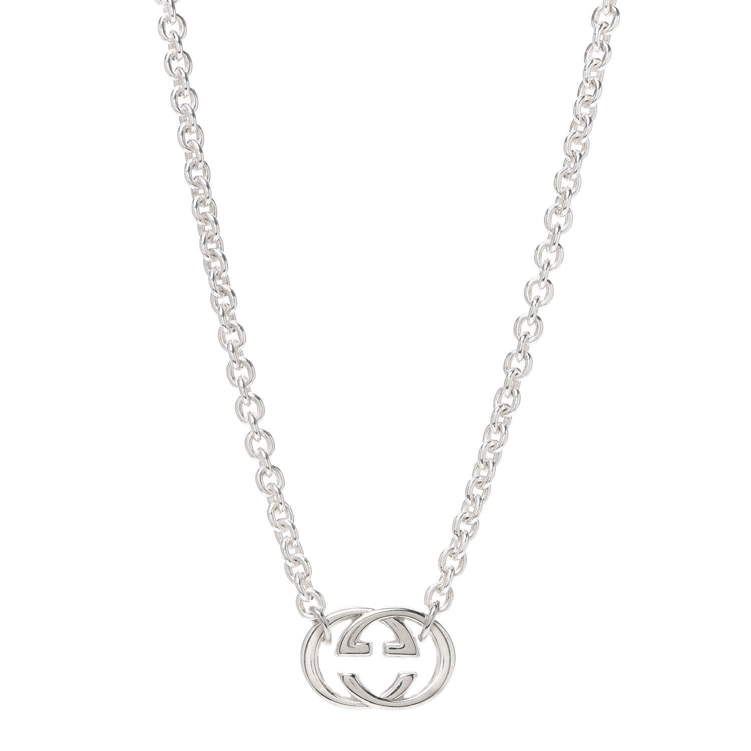 Gucci Sterling Silver Britt Necklace 1 of 4