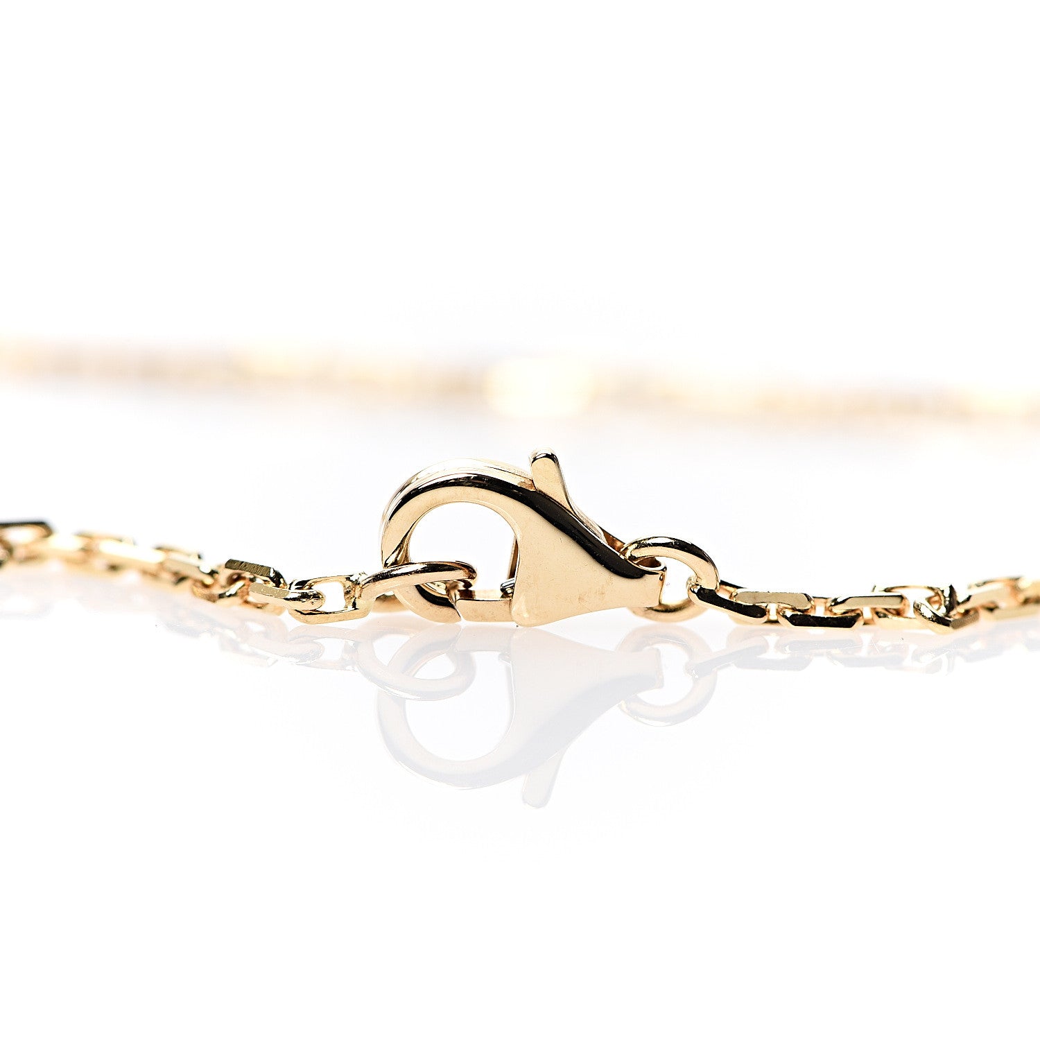Cartier 18K Yellow Gold Diamond Interlocking LOVE Necklace 6 of 6