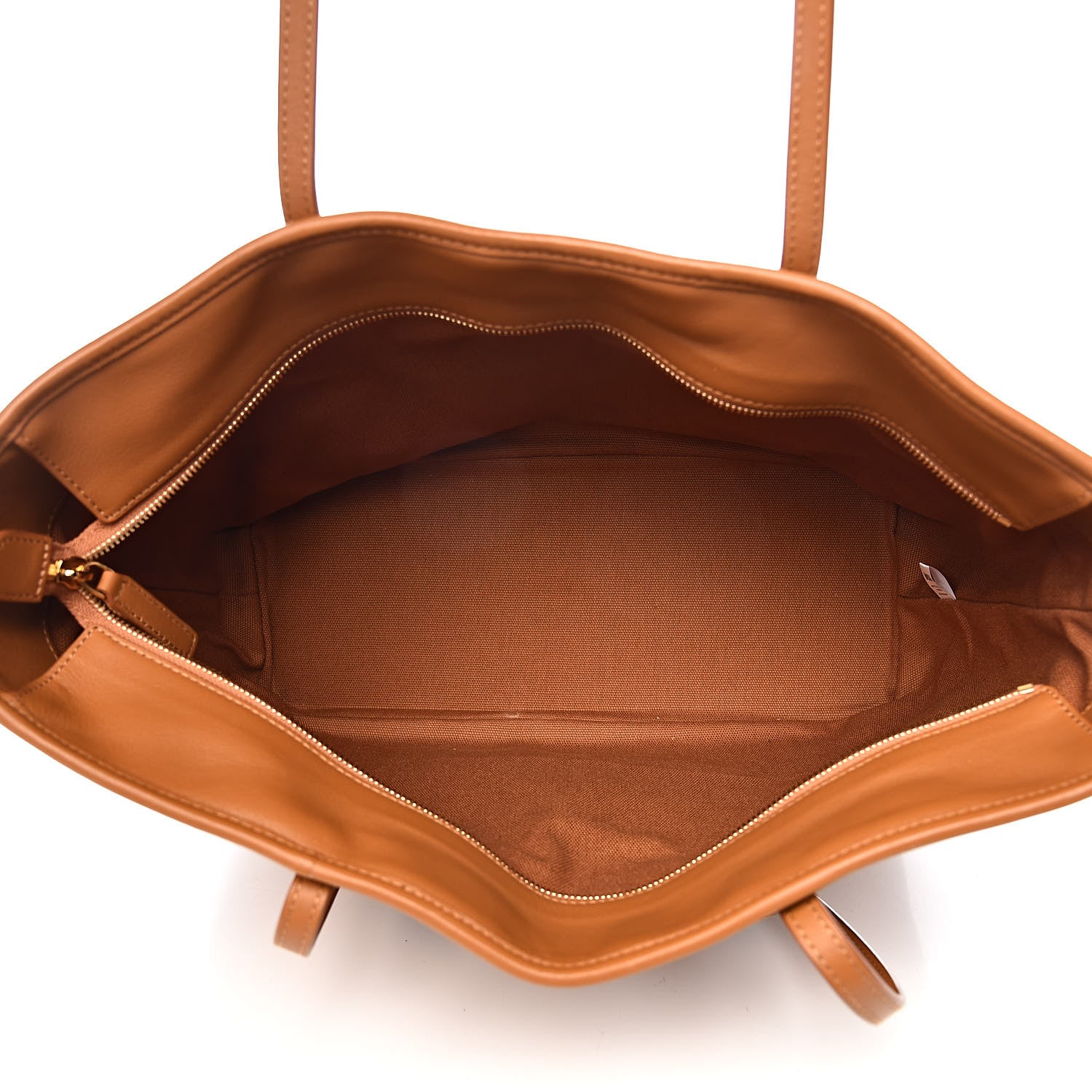 MCM Visetos Medium Rooster Anya Top Zip Shopper Tote Cognac 6 of 11