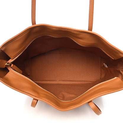 MCM Visetos Medium Rooster Anya Top Zip Shopper Tote Cognac 6 of 11