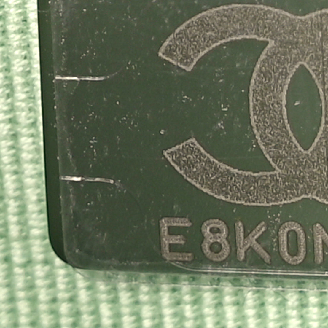 Chanel Lambskin Quilted Crystal Star Wallet On Chain WOC Green 6 of 9