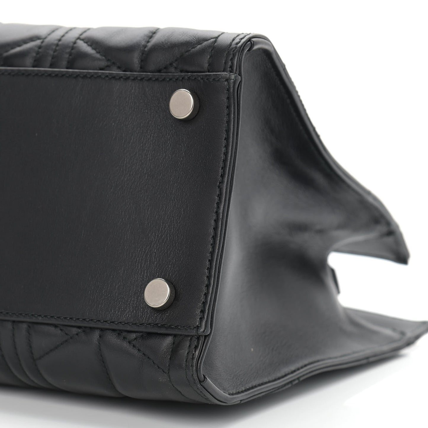 Calfskin Web Quilted Large Dionysus Tote Bag Black