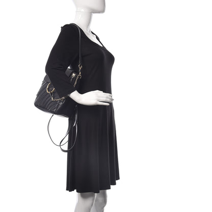 Chloe Calfskin Quilted Medium Faye Backpack Full Blue 3 of 12