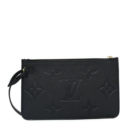 Louis Vuitton Empreinte Monogram Giant Neverfull MM Pochette Black 1 of 7