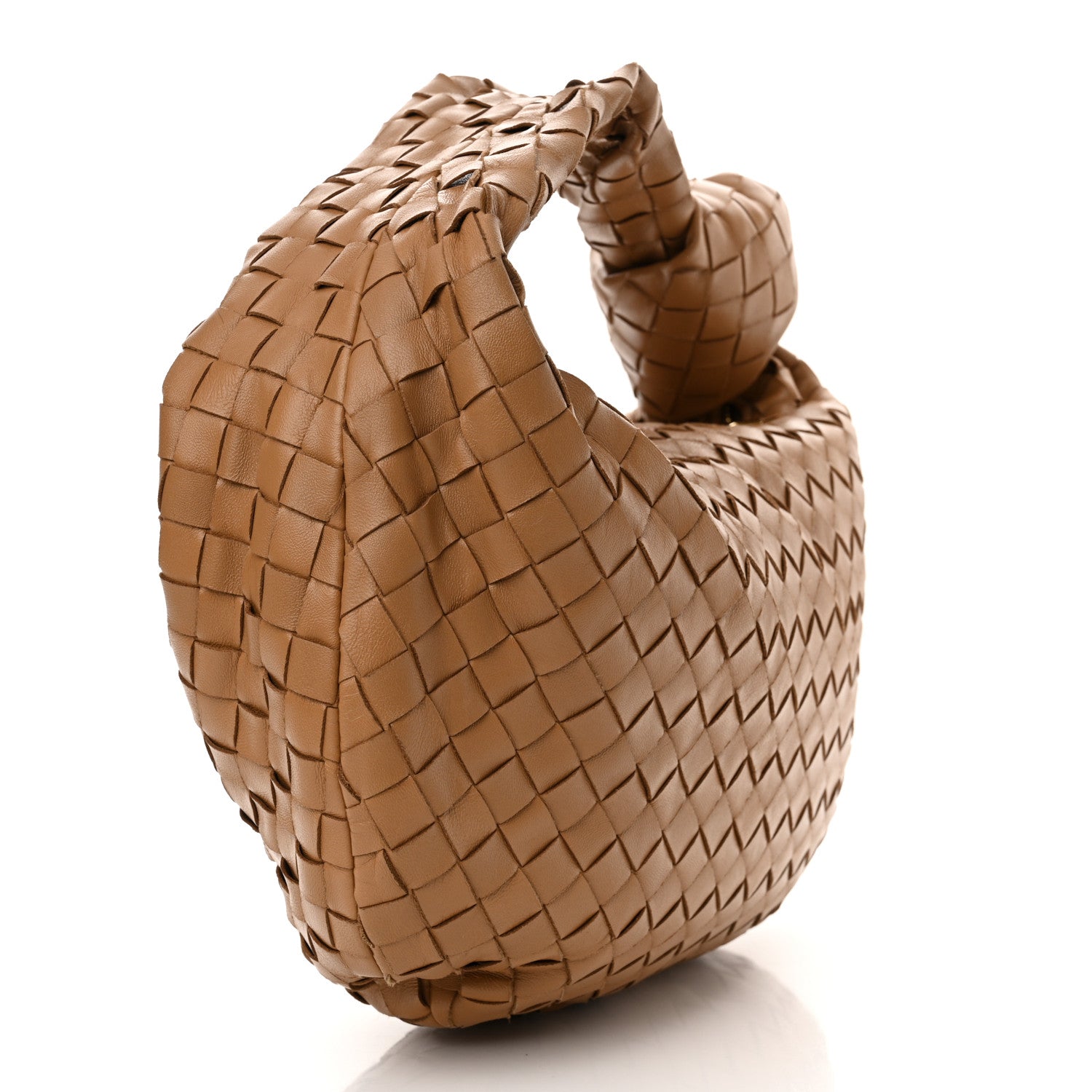 Bottega Veneta Nappa Intrecciato Teen Jodie Hobo Caramel 3 of 9