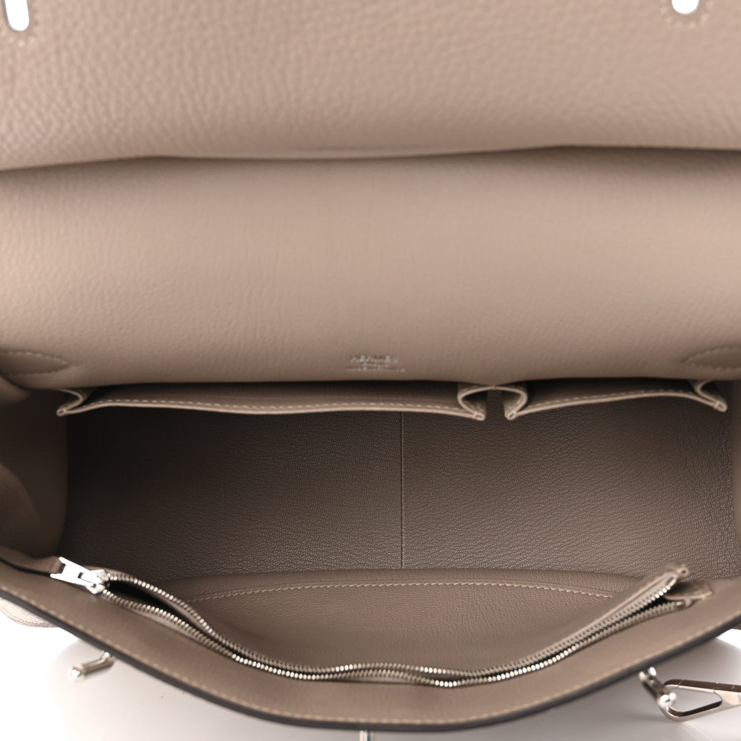 Hermes Taurillon Clemence Jypsiere 34 Gris Tourterelle 5 of 10