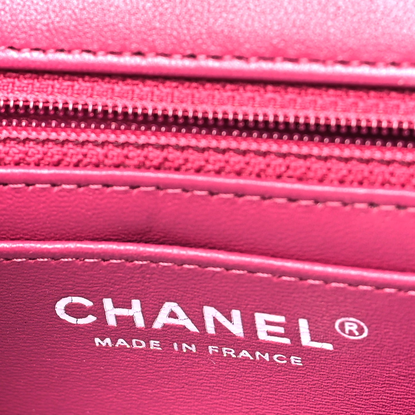 Metallic Tweed Quilted Mini Rectangular Flap Pink