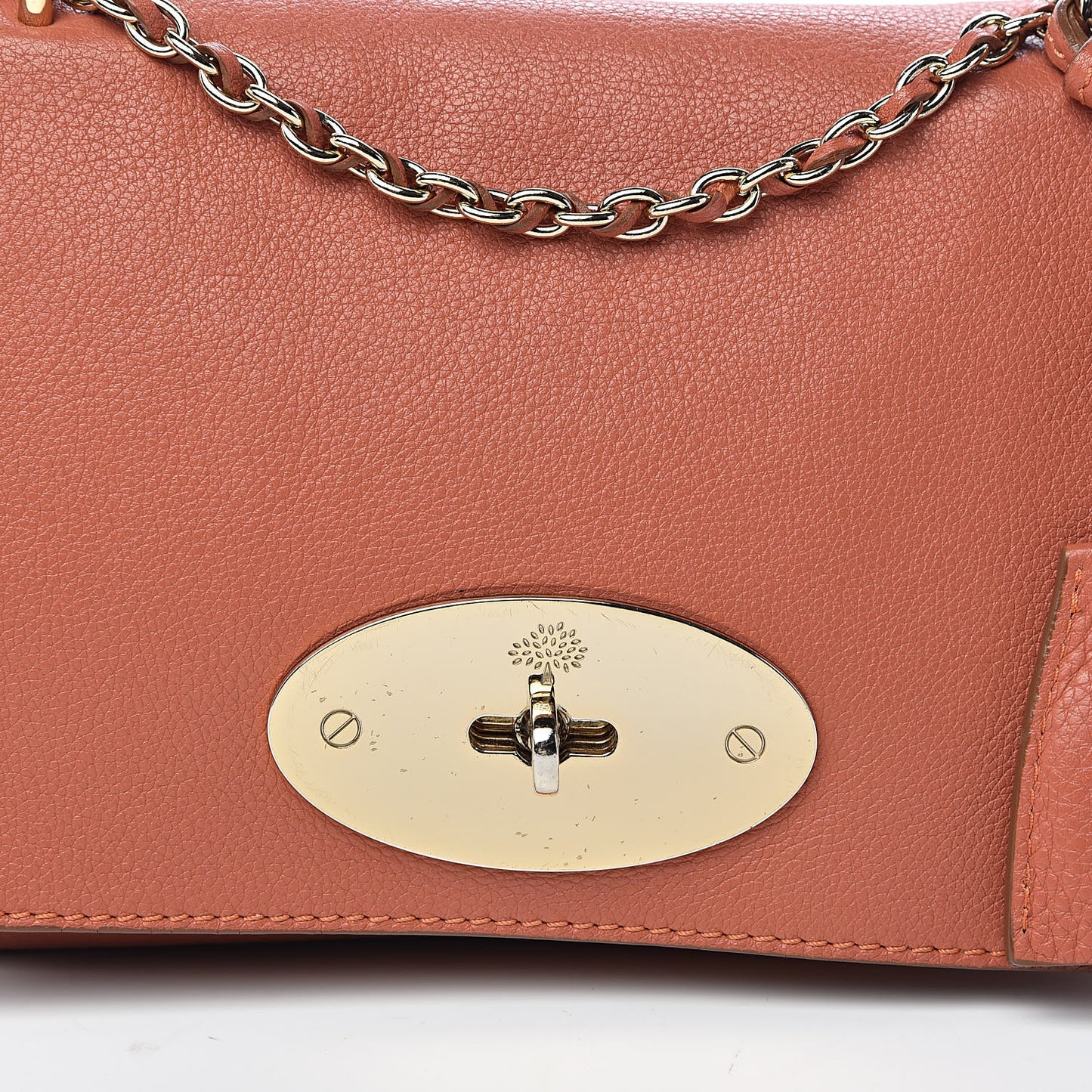 Small Classic Grain Small Lily Flap Burnt Peach