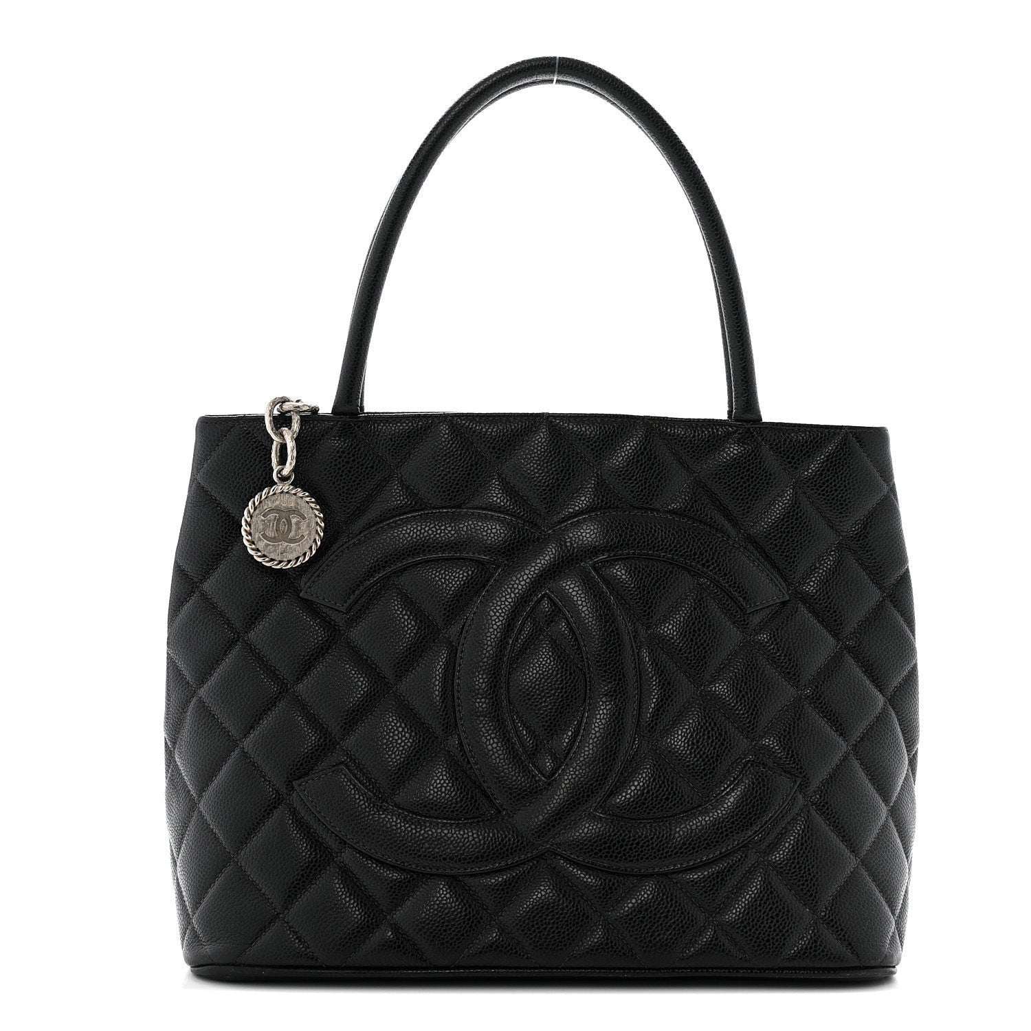 Chanel Caviar Quilted Medallion Tote Black 1 of 7