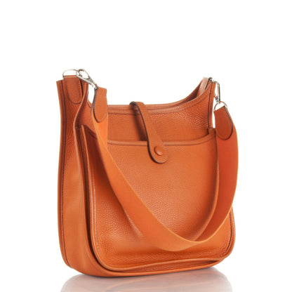 Hermes Togo Evelyne II PM Orange 3 of 10