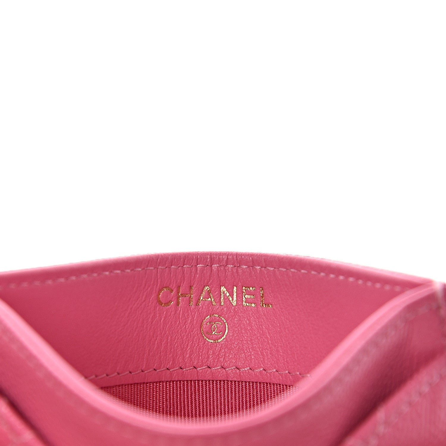 Chanel Caviar Quilted Card Holder Pink 6 of 8