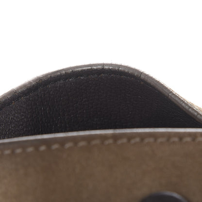 Celine Drummed Calfskin Suede Medium Trapeze Souris 10 of 11