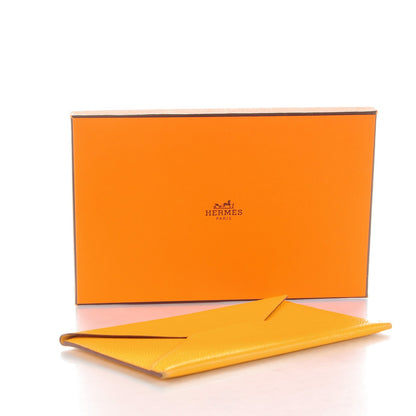 Hermes Epsom Envelope Pouch Jaune 4 of 9