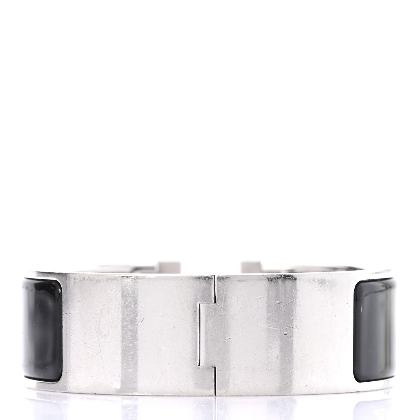 Enamel Wide Clic Clac H Bracelet PM Black