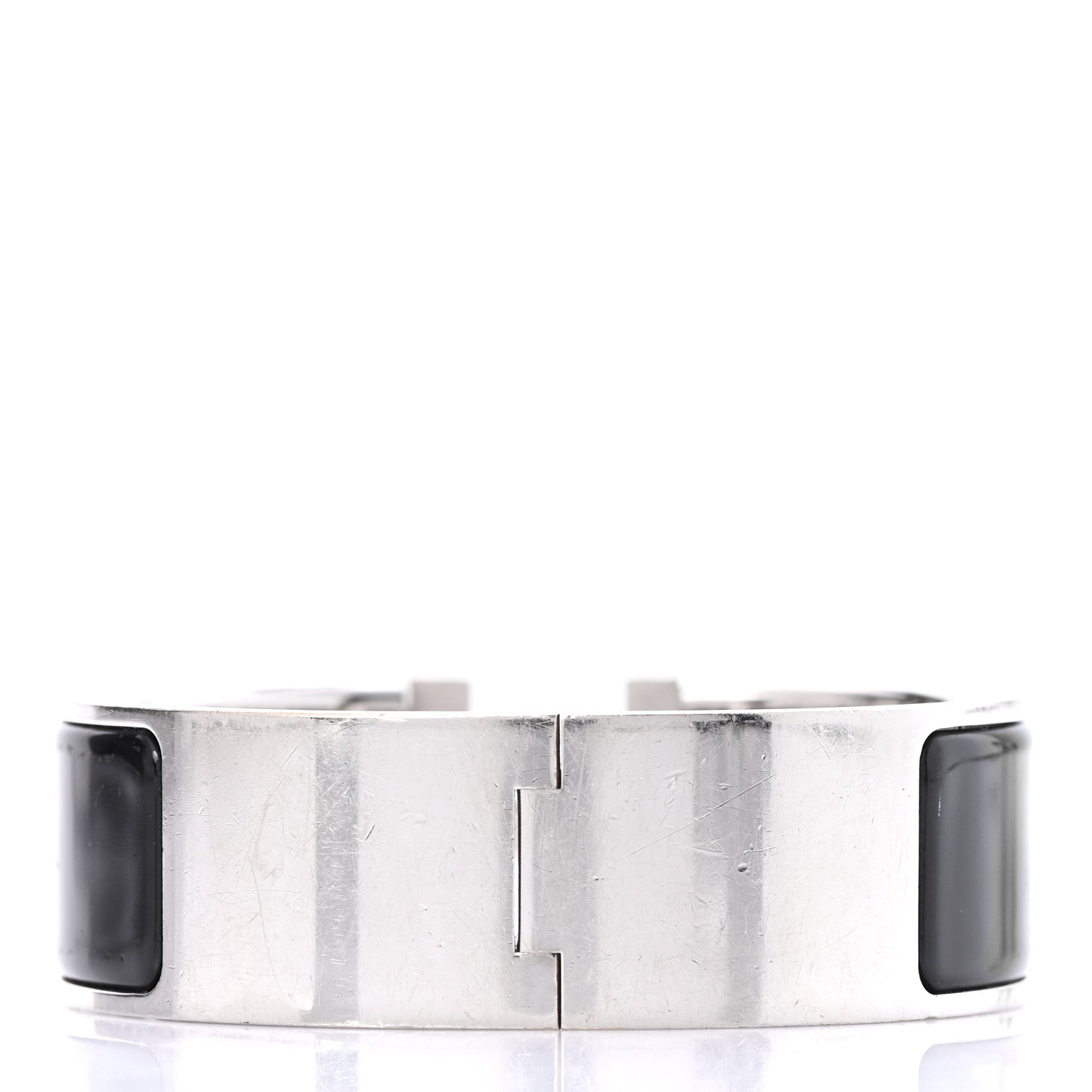 Hermes Enamel Wide Clic Clac H Bracelet PM Black 3 of 5