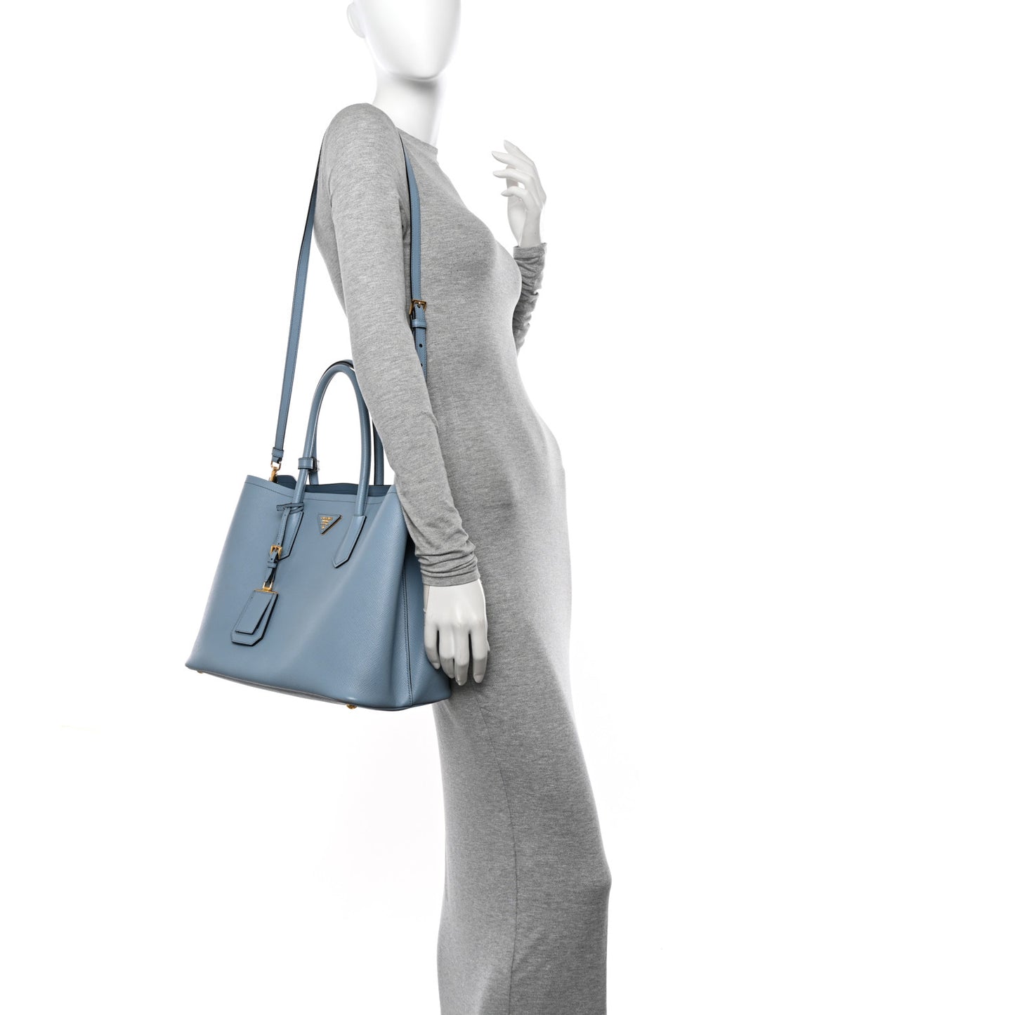 Saffiano Cuir Large Double Bag Astrale