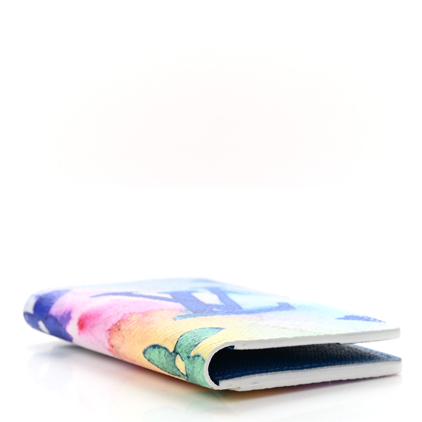 Monogram Watercolor Pocket Organizer NM Multicolor