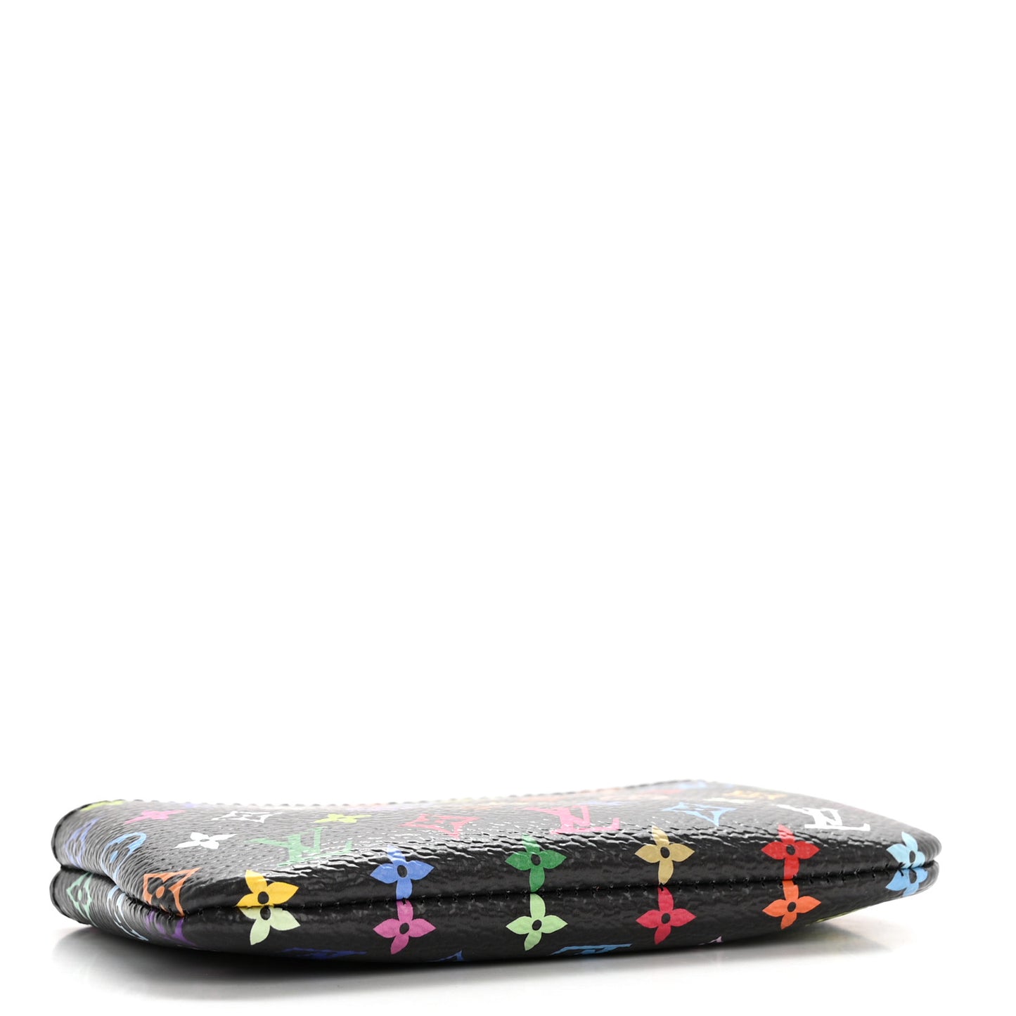 LV X TM Monogram Multicolor Key Pouch Black
