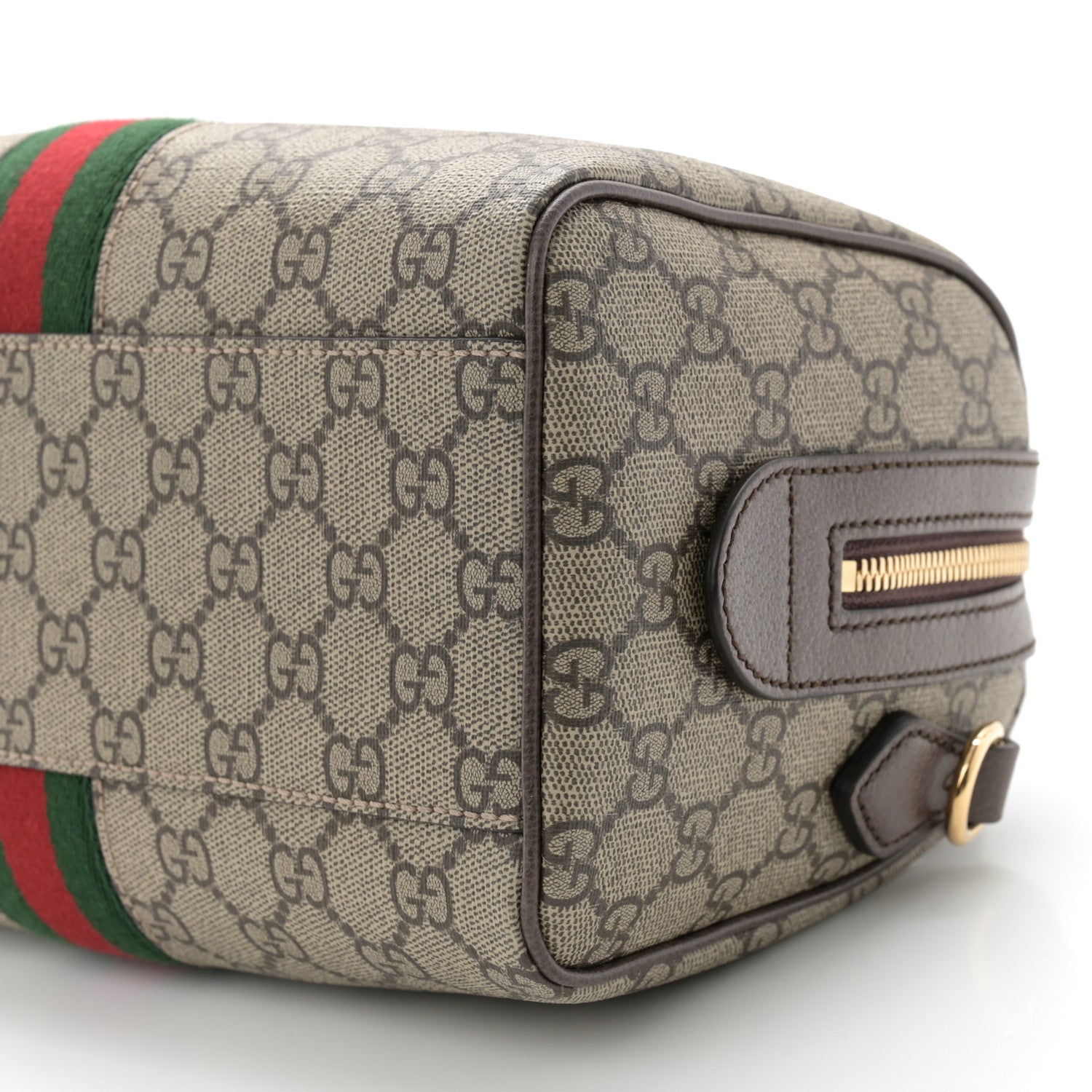 Gucci GG Supreme Monogram Web Small Ophidia Top Handle Bag Beige Ebony 10 of 10
