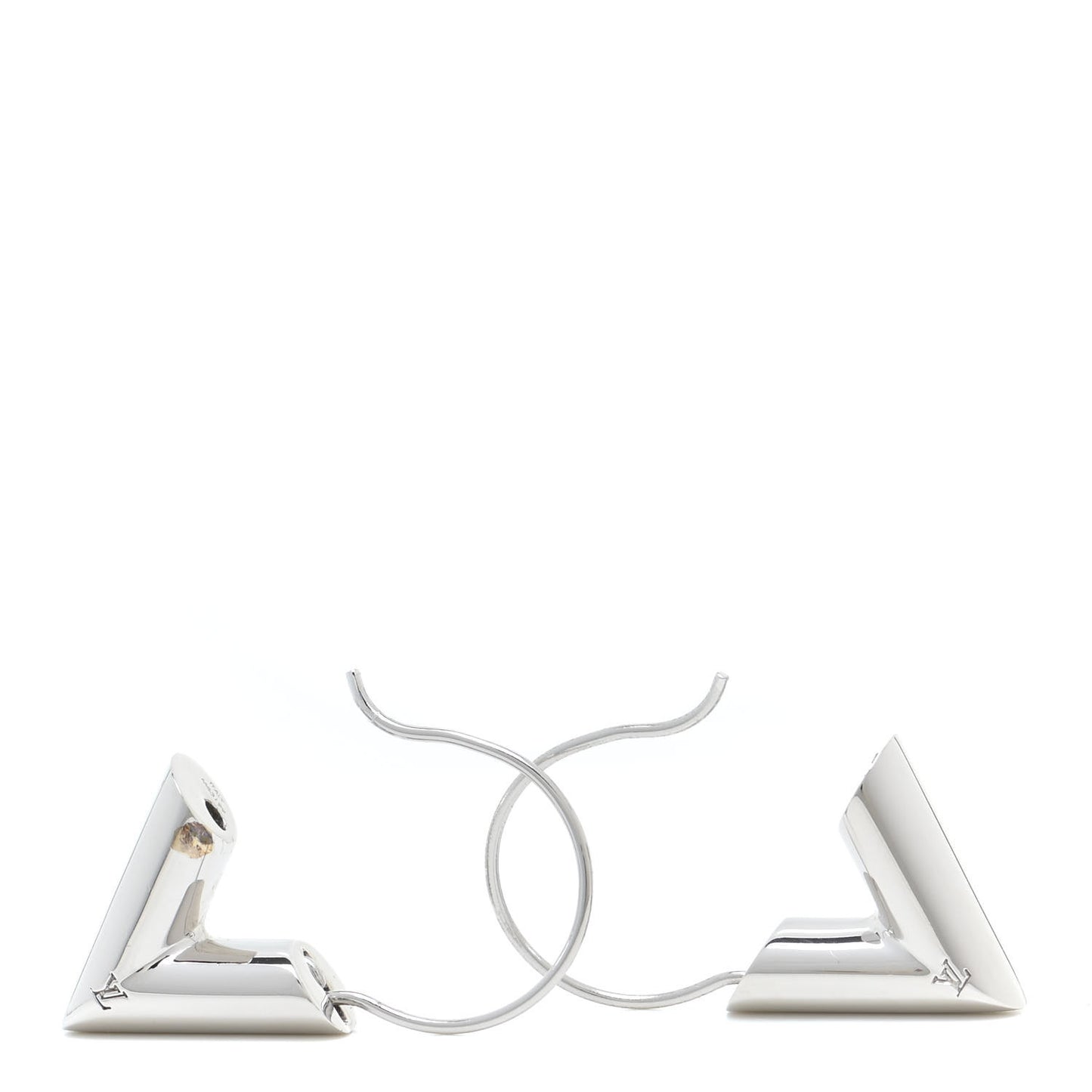 Essential V Hoop Earrings Silver