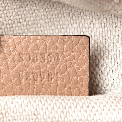 Gucci Pebbled Calfskin Small Soho Disco Bag Camelia 7 of 10