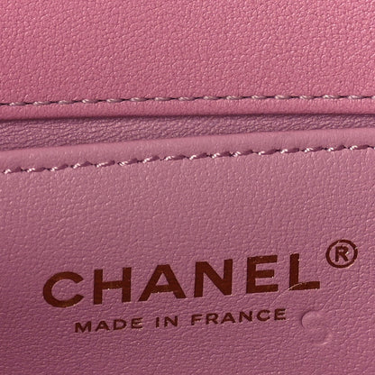 Chanel Lambskin Chevron Quilted Medium Boy Flap  Pink 5 of 9