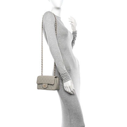 Chanel Lambskin Quilted Mini Rectangular Flap Grey 3 of 10